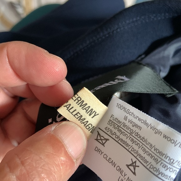 Louis Féraud classic long blazer French cuffs made in Germany 100% virgin wool - Picture 7 of 12